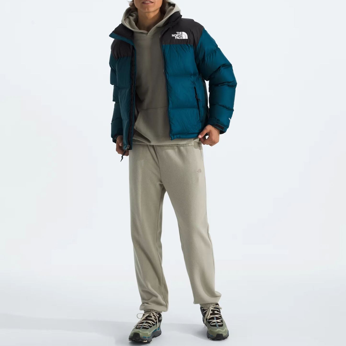 Men’s Retro Nuptse Jacket-Midnight Petrol/TNF Black