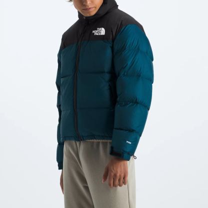 Men’s Retro Nuptse Jacket-Midnight Petrol/TNF Black