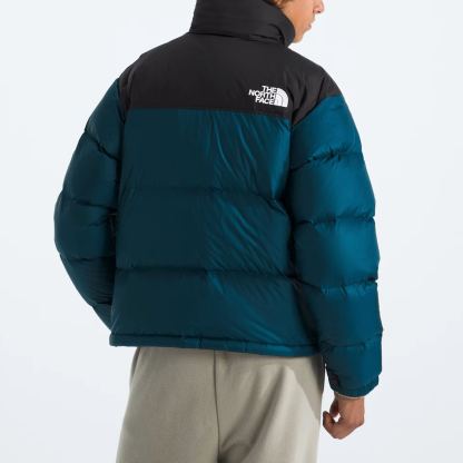Men’s Retro Nuptse Jacket-Midnight Petrol/TNF Black