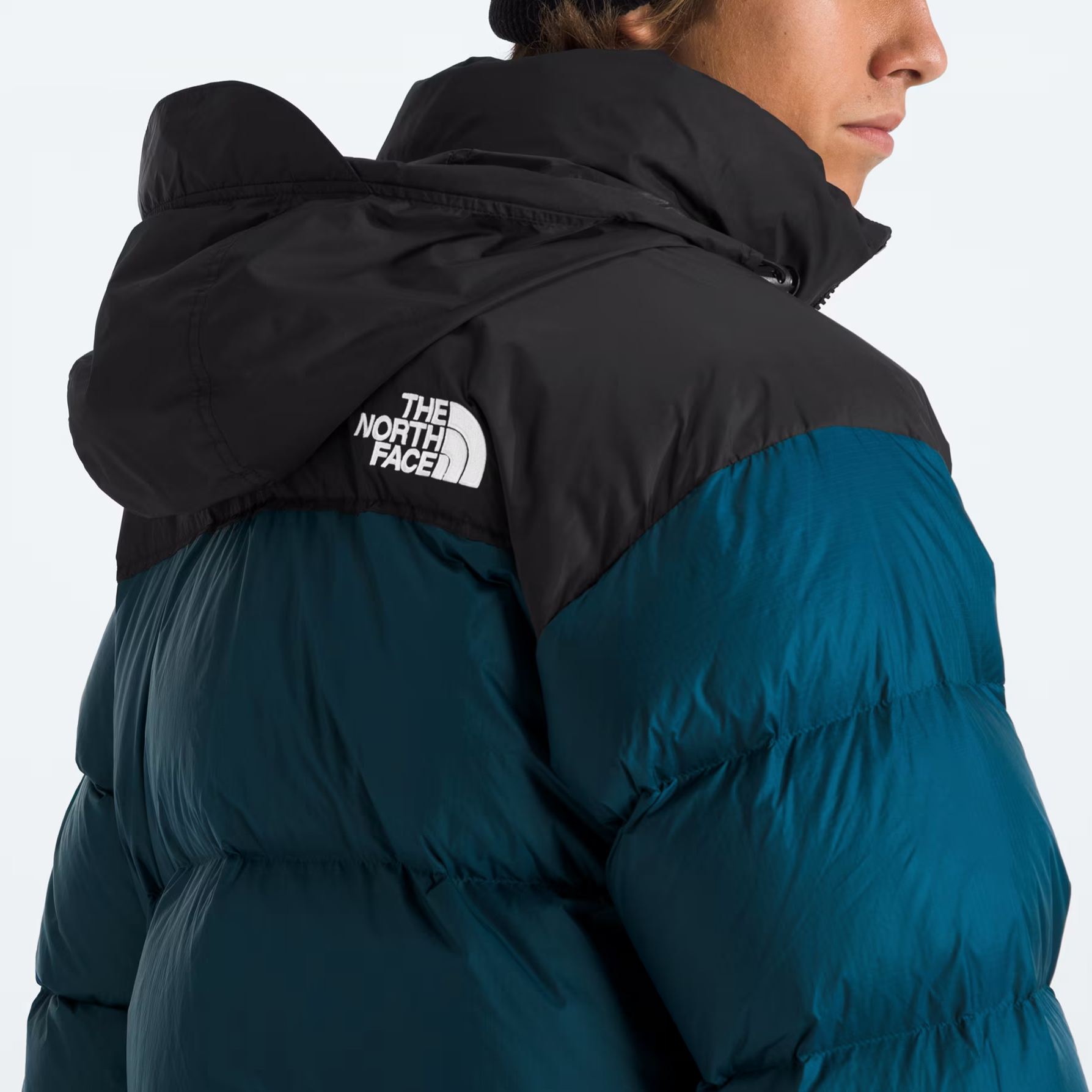 Men’s Retro Nuptse Jacket-Midnight Petrol/TNF Black