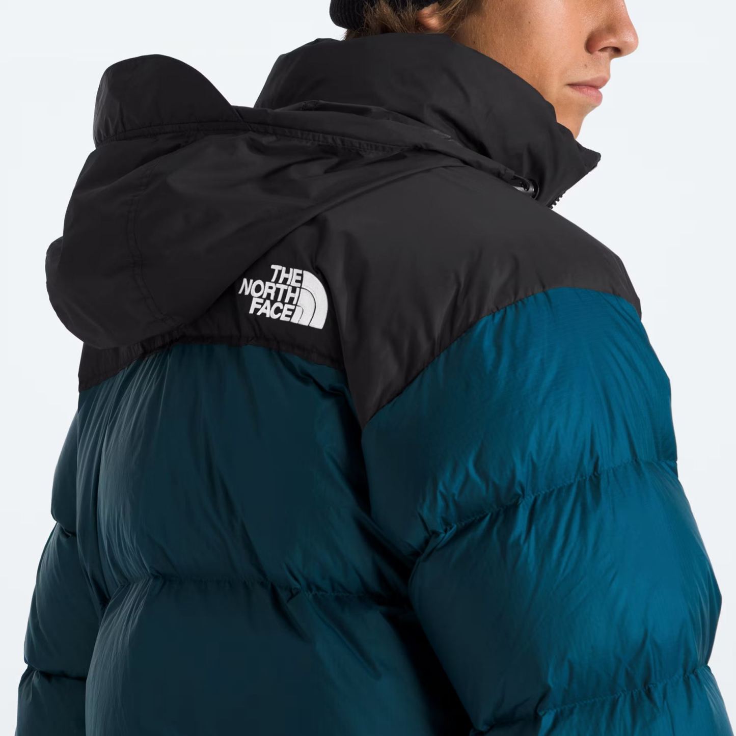 Men’s Retro Nuptse Jacket-Midnight Petrol/TNF Black