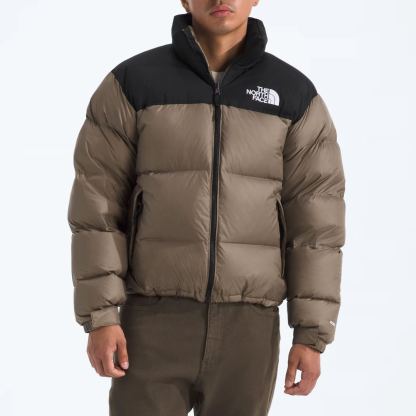 Men’s Retro Nuptse Jacket-Mocha Brown/TNF Black