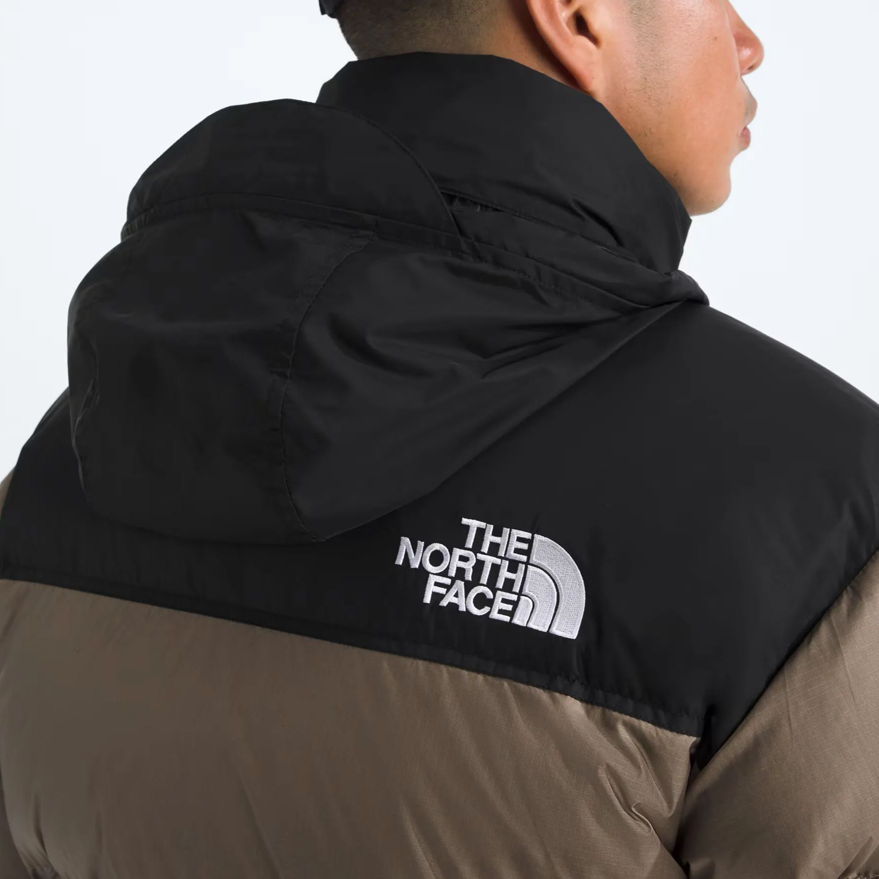 Men’s Retro Nuptse Jacket-Mocha Brown/TNF Black