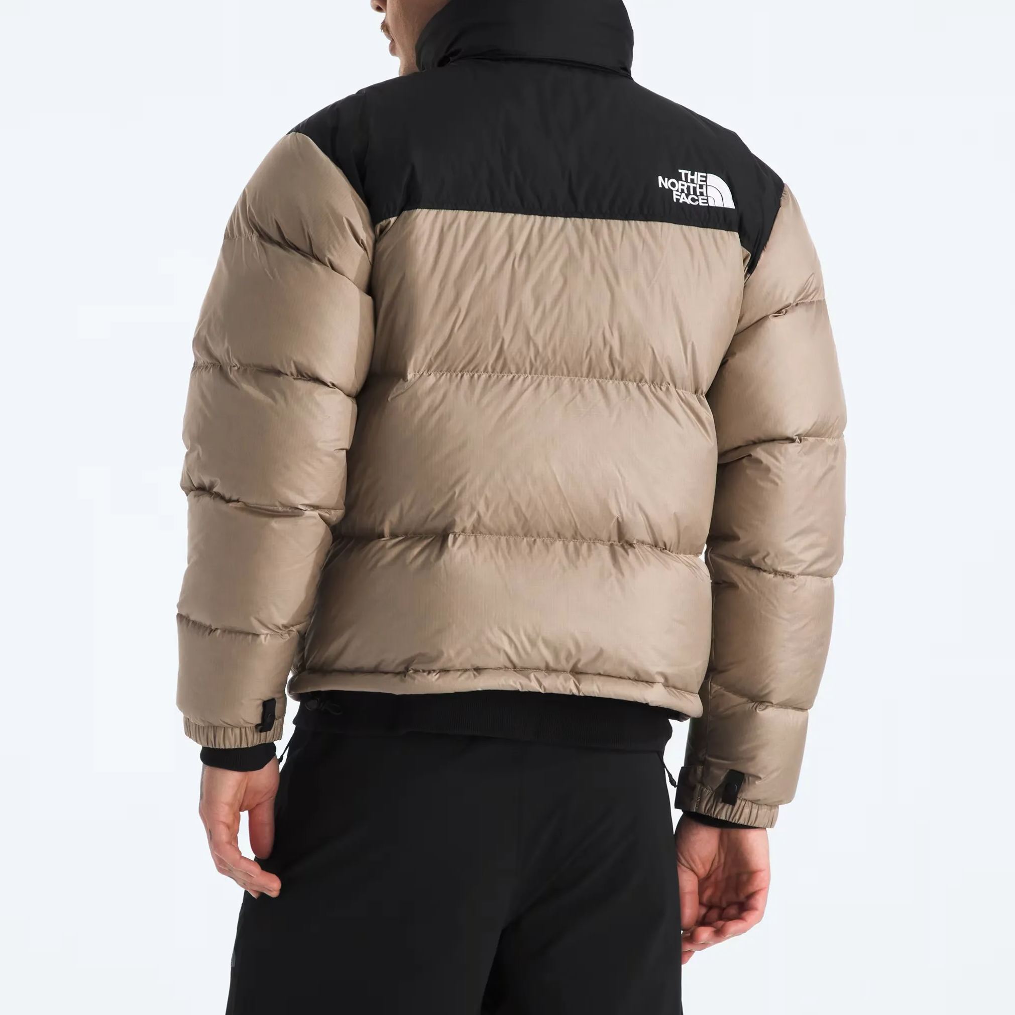 Men’s Retro Nuptse Jacket-Mushroom Grey/TNF Black