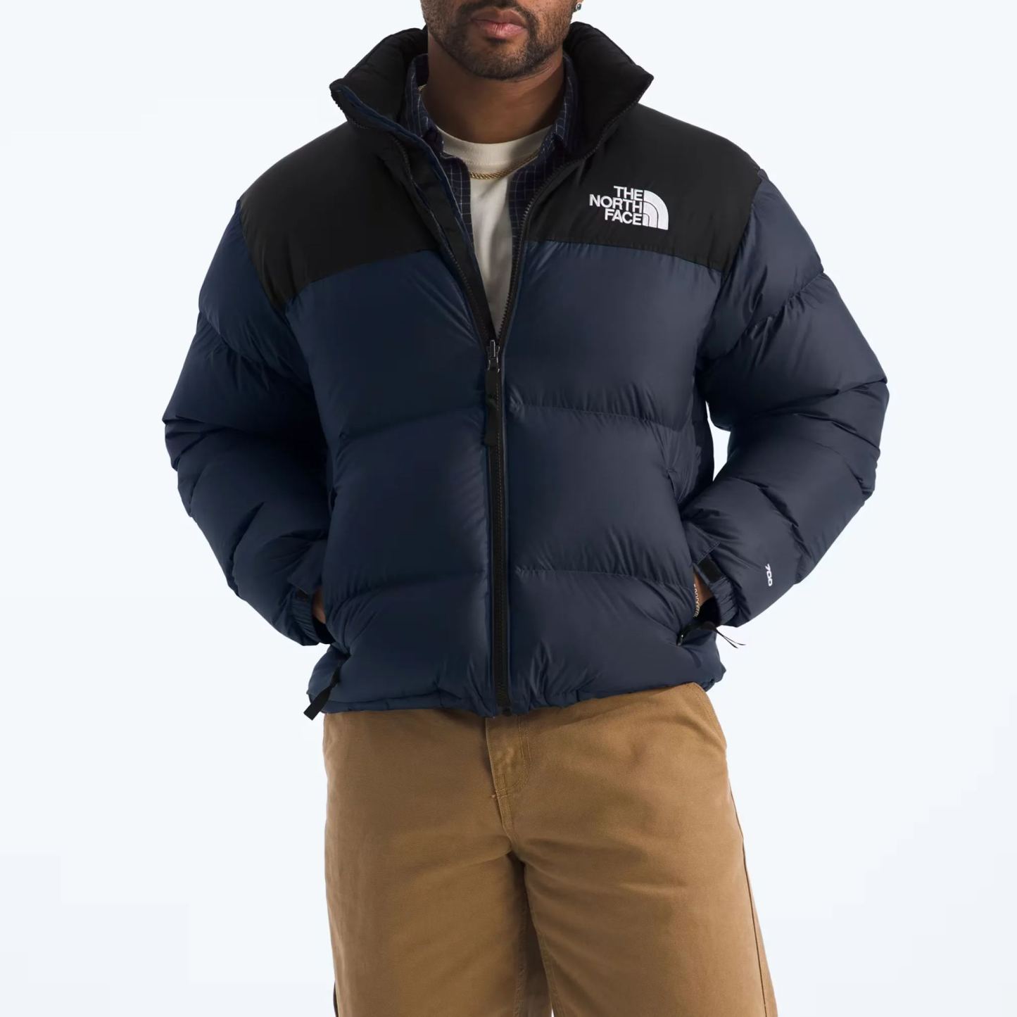 Men’s Retro Nuptse Jacket-Summit Navy/TNF Black/Recycled Down