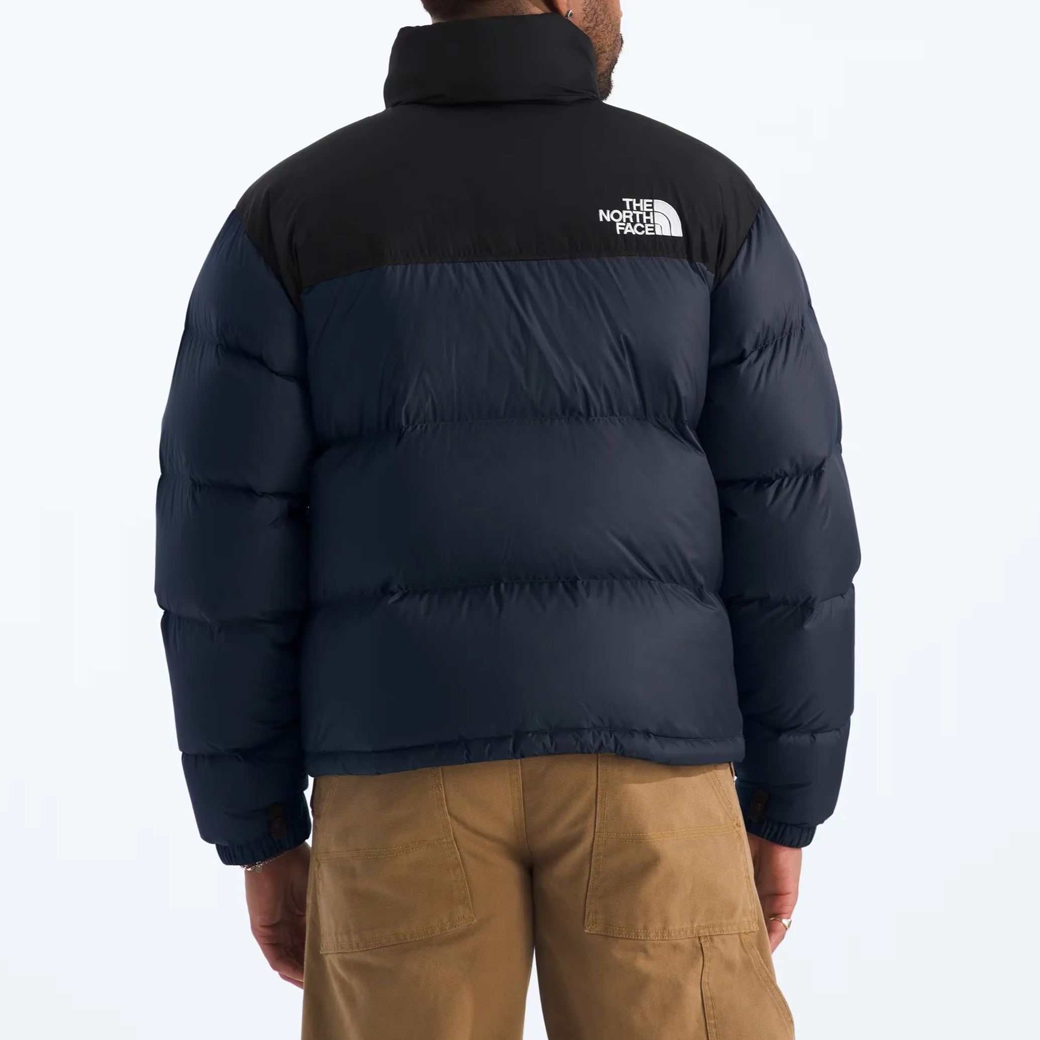 Men’s Retro Nuptse Jacket-Summit Navy/TNF Black/Recycled Down