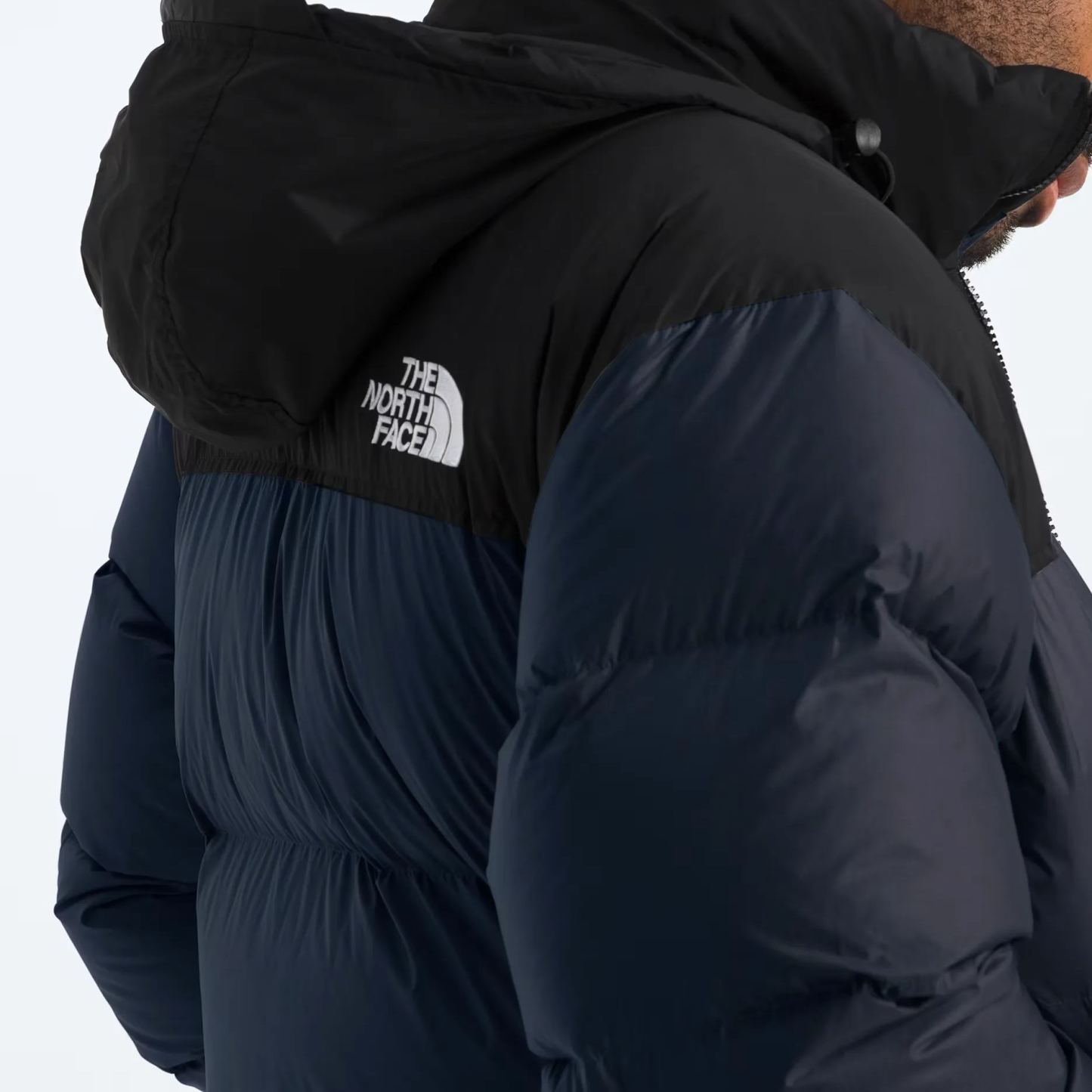 Men’s Retro Nuptse Jacket-Summit Navy/TNF Black/Recycled Down