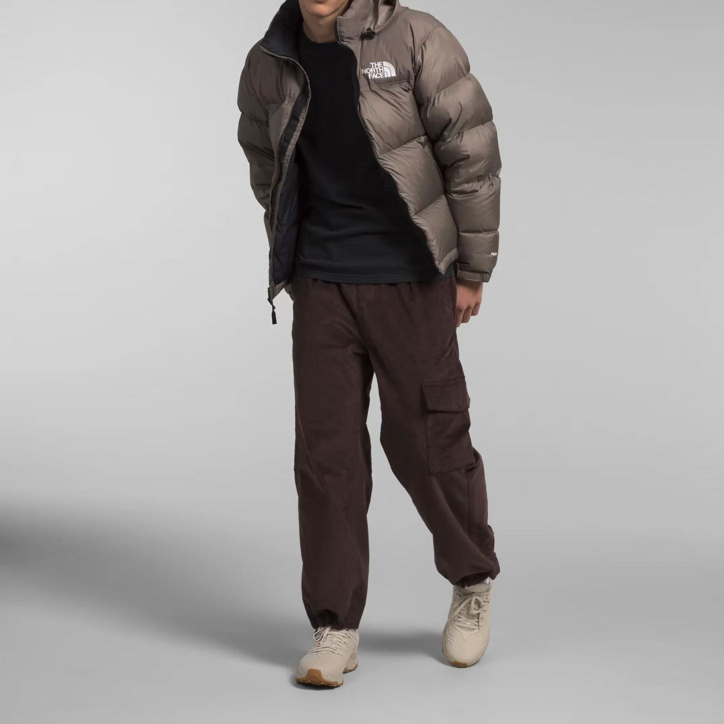 Men’s Retro Nuptse Jacket-Falcon Brown