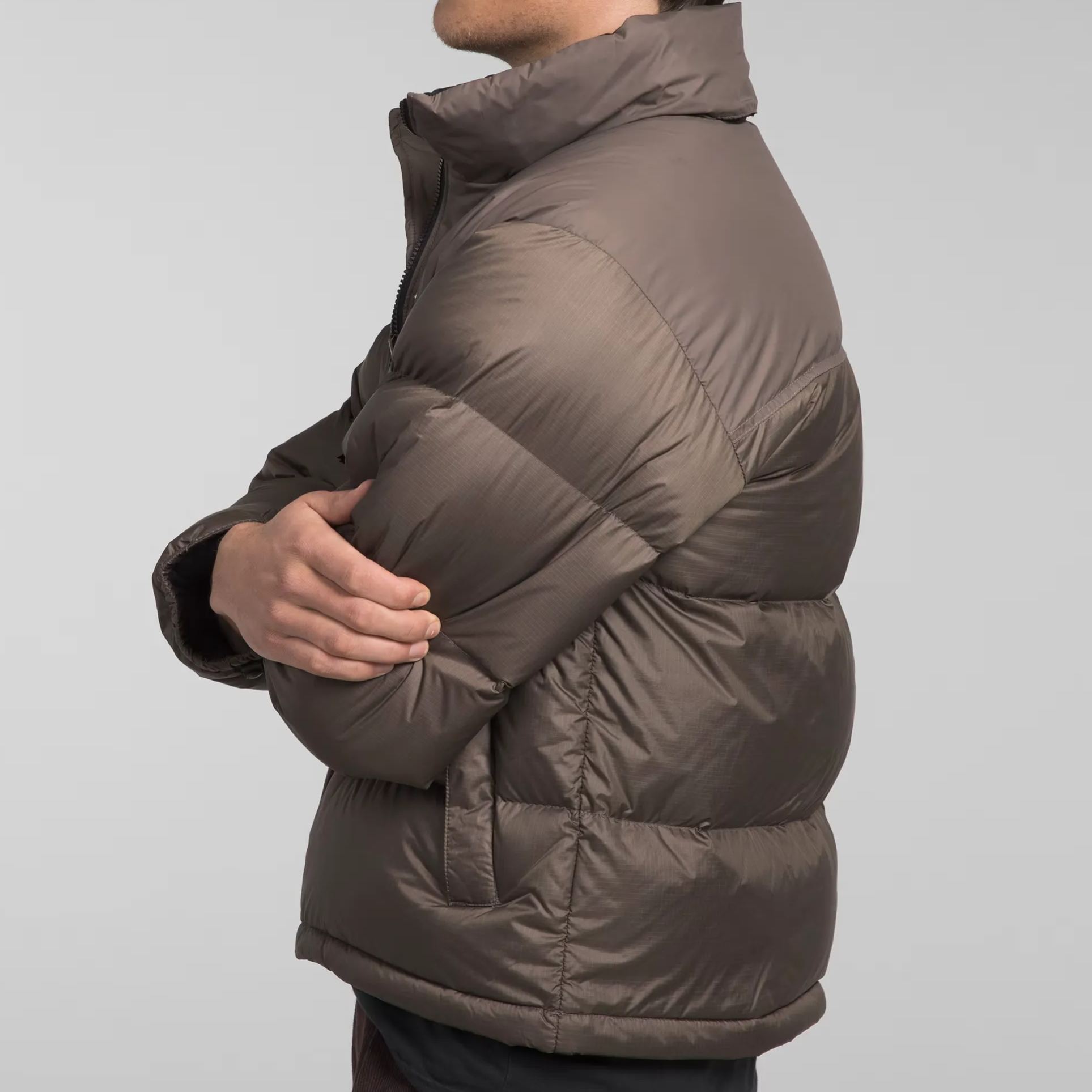 Men’s Retro Nuptse Jacket-Falcon Brown