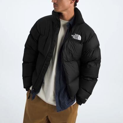 Men Retro Nuptse Jacket-TNF Black