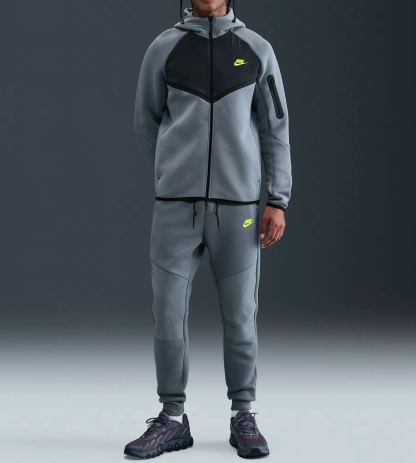 Men Fleece Full-Zip Jacket + Joggers Set