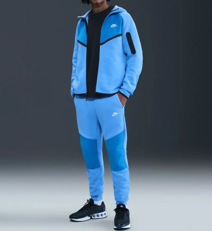 Men Fleece Full-Zip Jacket + Joggers Set