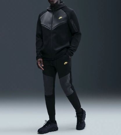 Men Fleece Full-Zip Jacket + Joggers Set