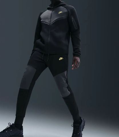 Men Fleece Full-Zip Jacket + Joggers Set