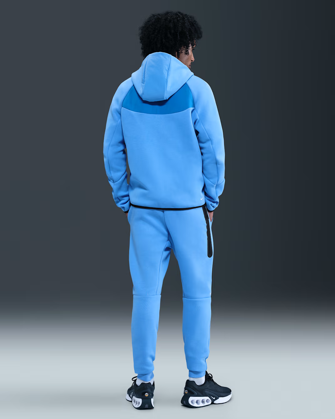 Men Fleece Full-Zip Jacket + Joggers Set