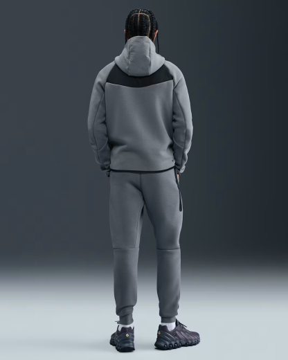 Men Fleece Full-Zip Jacket + Joggers Set