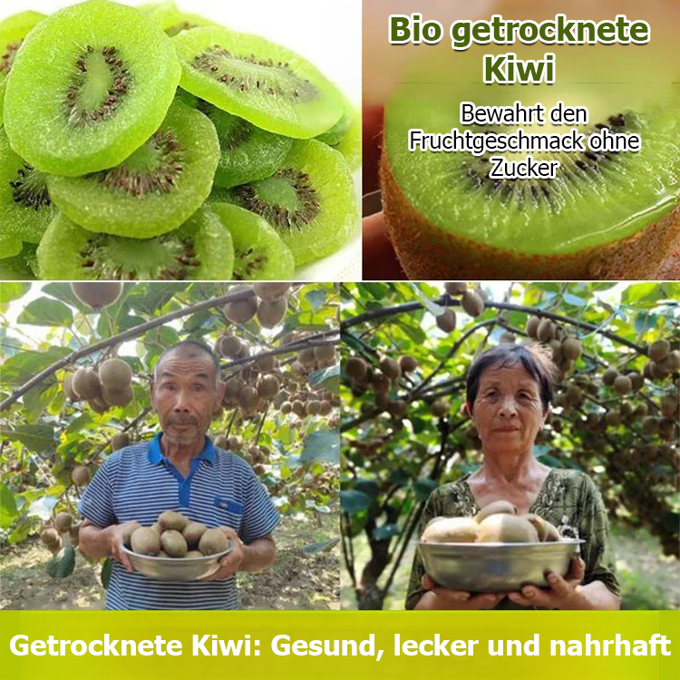 Natürlicher getrockneter Kiwi mit erstaunlicher Krebsprävention.