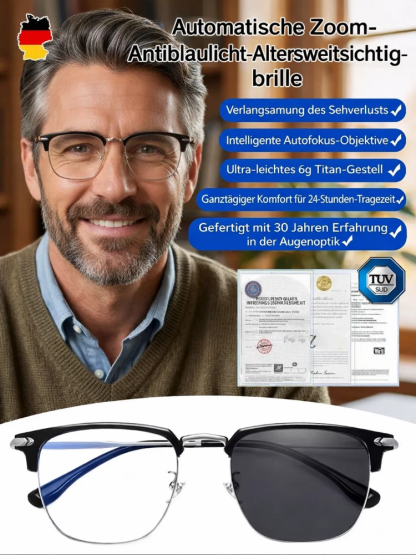Intelligente Autofokus Blaulichtblockierende Lesebrille