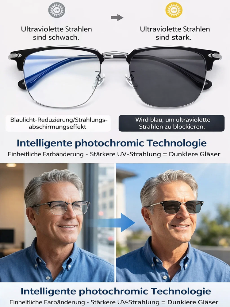 Intelligente Autofokus Blaulichtblockierende Lesebrille