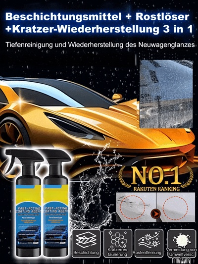 95% der Kunden wählen das 2-Stück-Set für nur 42 €! 👑🛒Nano-Beschichtungsmittel + Sprühkopf + Handtuch + Schwamm-Set🧽🎁Inklusive Profi-Mikrofasertuch & Applikations-Schwamm