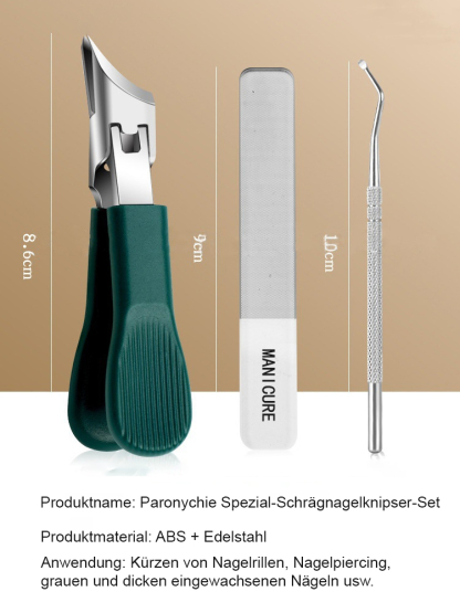 Spezial-Nagelknipser-Set für Paronychie✂️✂️ Die Komplettlösung gegen wiederkehrende Entzündungen: Professionelle Maniküre-Pflege für Ihre Hausapotheke.