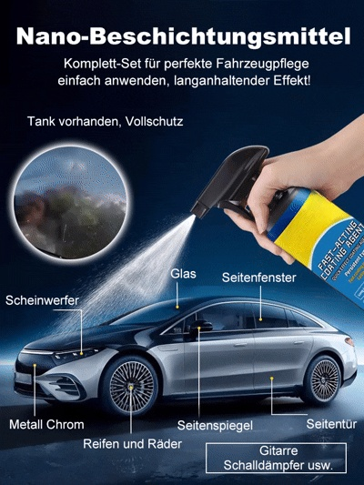 95% der Kunden wählen das 2-Stück-Set für nur 42 €! 👑🛒Nano-Beschichtungsmittel + Sprühkopf + Handtuch + Schwamm-Set🧽🎁Inklusive Profi-Mikrofasertuch & Applikations-Schwamm