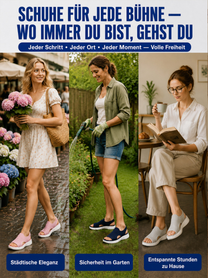 Ergonomische Cloud-Bounce™ Sandalen | 65% Stoßdämpfung & 160g Leichtgewicht | Geprüfte Orthopädische Passform 🔬
