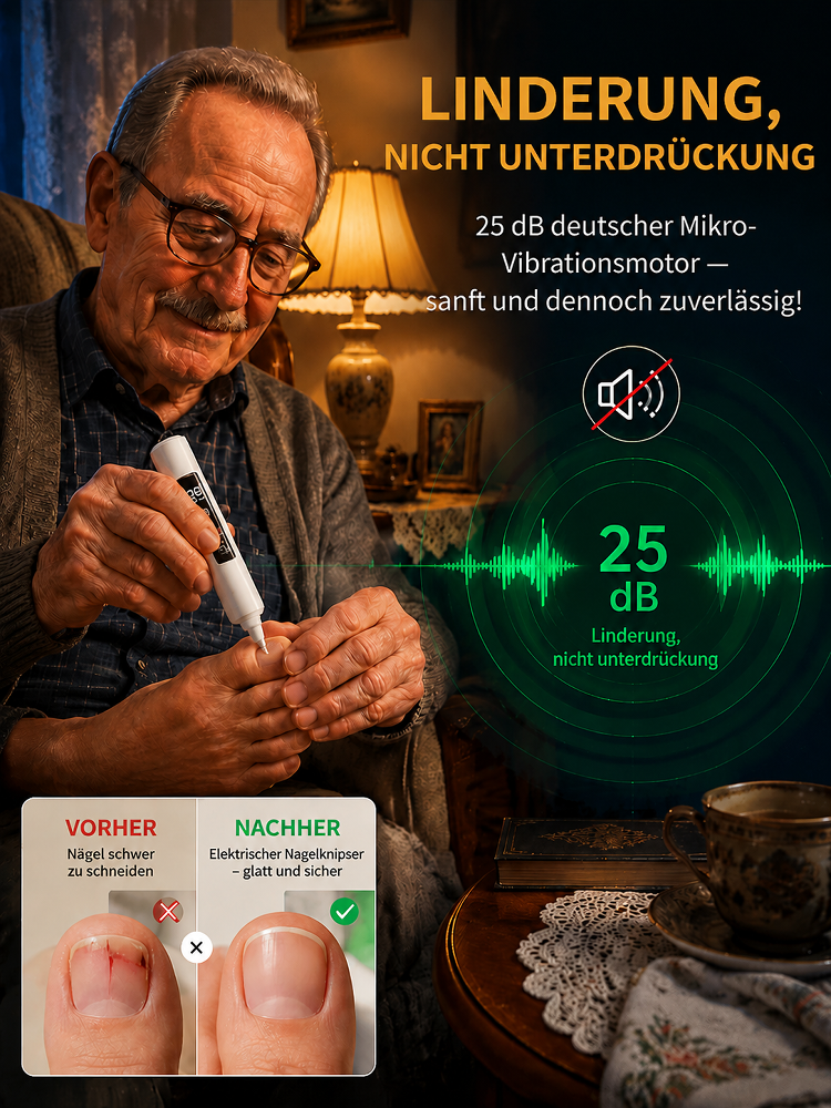 Elektrisches 4-in-1 Nagel- & Pediküreseet mit 99 Geschwindigkeitsstufen & Digital-Display – Sanfte Pflege für dicke Nägel & Hornhaut – Sonder-Aktion