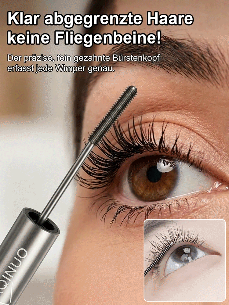 [TÜV-Zertifiziert] 🛡️ 360° Metall-Bürsten Mascara | +30% Wimpernlänge, Wasserfest & Vegan | 0,33mm Präzision für perfekt definierte Wimpern ✨