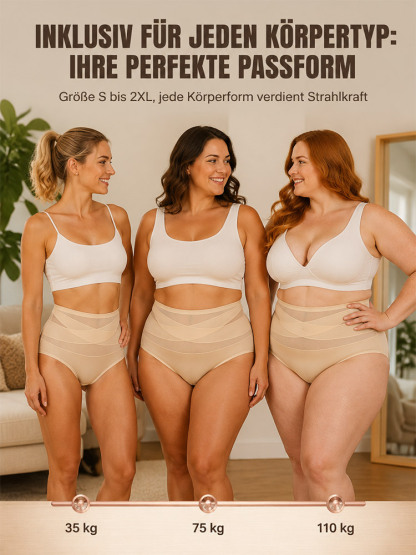 3D-Beckenkorrektur & Mikroskulptur-Miederhose – 99,97% Zink-Ionen Schutz [High-Tech Elastikgewebe]