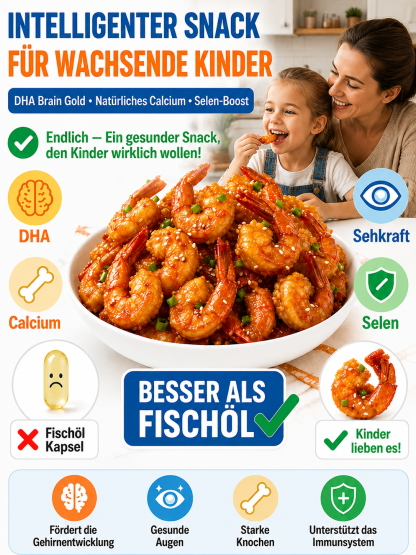Knusprige Goldene Wildgarnelen – -40°C Schockgefroren mit 19x Mehr Protein als Milch – Exklusiver Vorrats-Lagerverkauf!