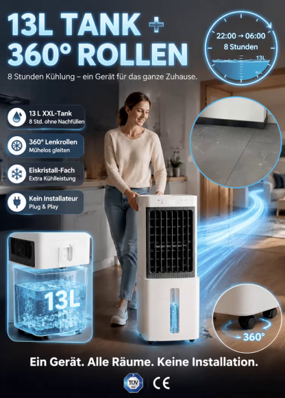 3. Generation High-End-Turbokühlung (650 m³/h) | Saisonaler Ausverkauf: 50% Rabatt