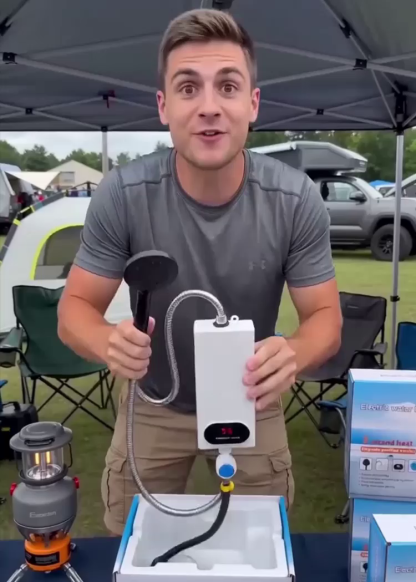 Inverter-Durchlauferhitzer 3500W mit Deutscher Mikrochip-Präzision (±0,5°C) & Plug & Play Montage – 3s Sofort-Warmwasser, Energieklasse A (50% Ersparnis) – Räumungsverkauf -50% Rabatt!