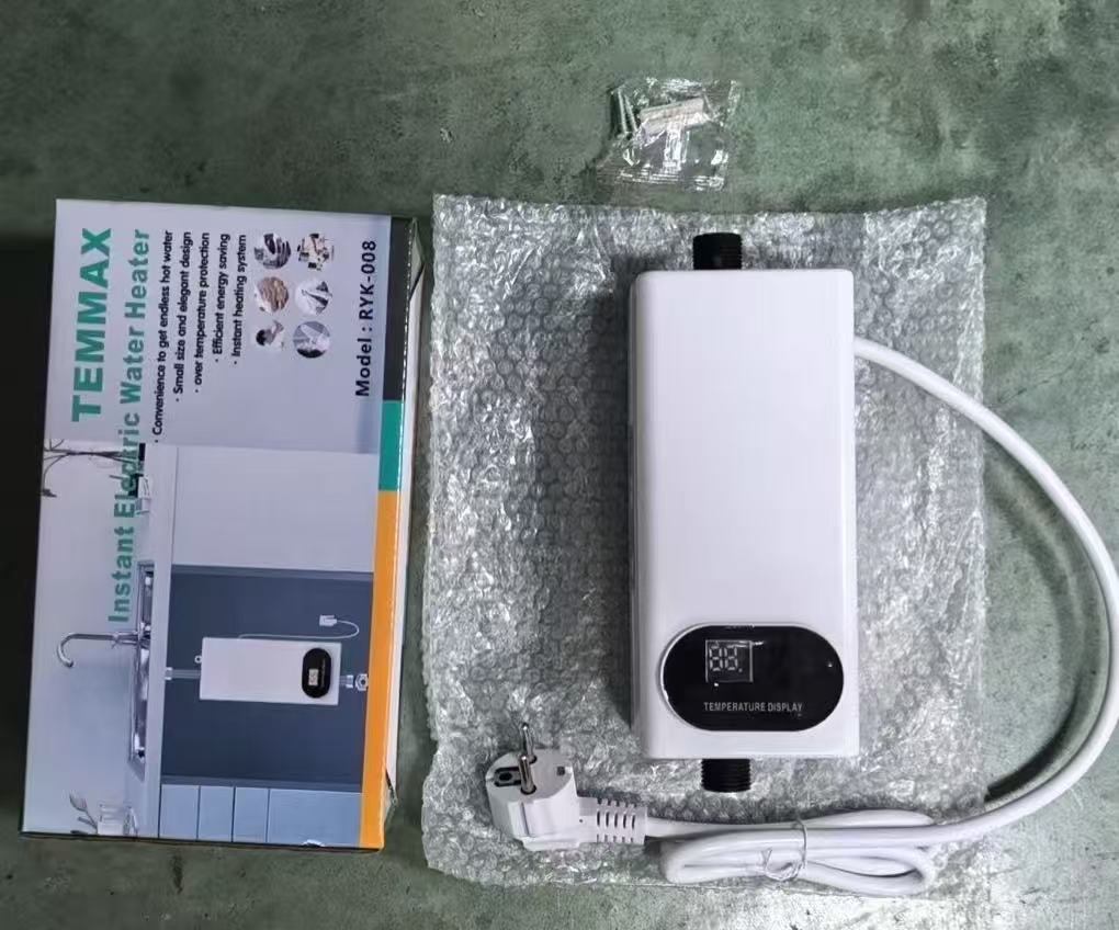Inverter-Durchlauferhitzer 3500W mit Deutscher Mikrochip-Präzision (±0,5°C) & Plug & Play Montage – 3s Sofort-Warmwasser, Energieklasse A (50% Ersparnis) – Räumungsverkauf -50% Rabatt!