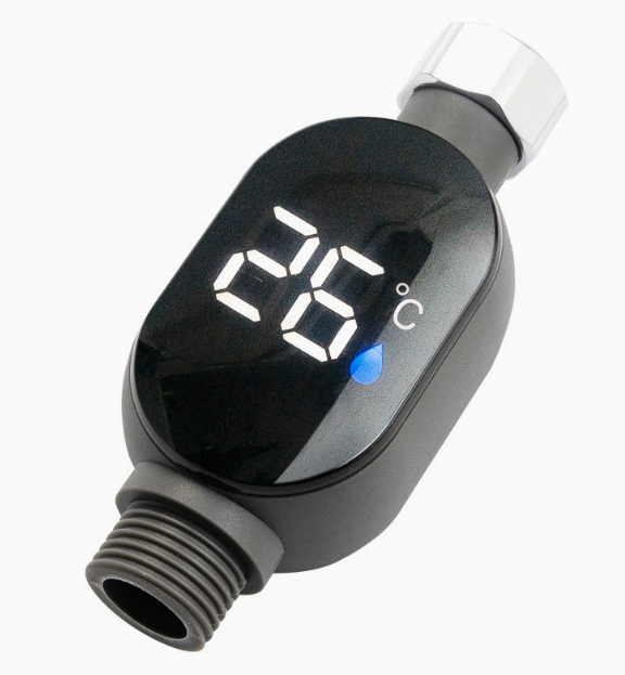 3 Stück Set: Einmal kaufen, jedes Bad ausstatten! 🏠Intelligentes Duschthermometer mit wasserdichter Anzeige⏱️Sekundenschnelle Reaktion auf Temperaturwechsel.