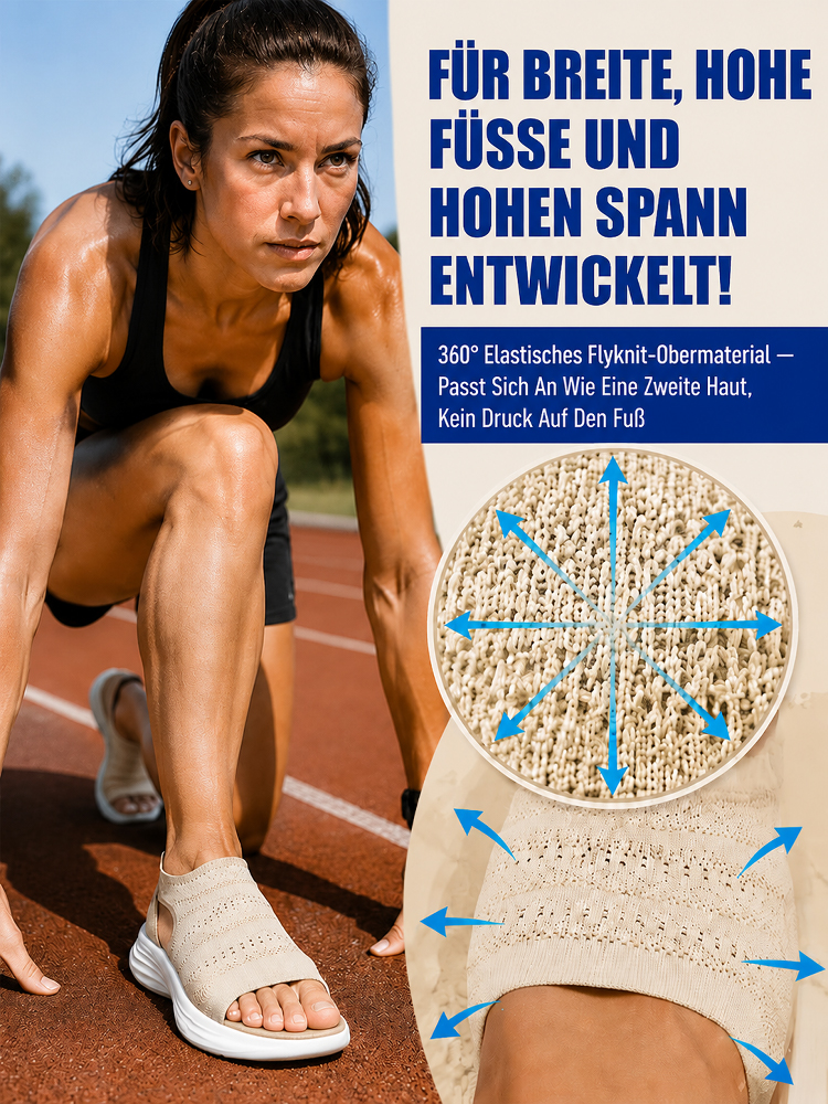 Ergonomische Cloud-Bounce™ Sandalen | 65% Stoßdämpfung & 160g Leichtgewicht | Geprüfte Orthopädische Passform 🔬