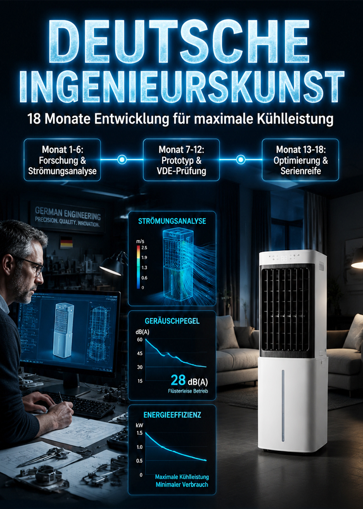 3. Generation High-End-Turbokühlung (650 m³/h) | Saisonaler Ausverkauf: 50% Rabatt