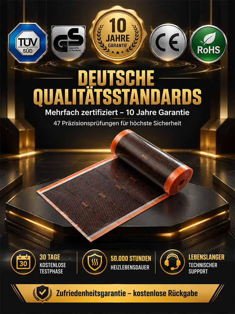 🔥3-Sekunden-Schnellaufheizende Ferninfrarot-PTC-Graphen-Heizfolie