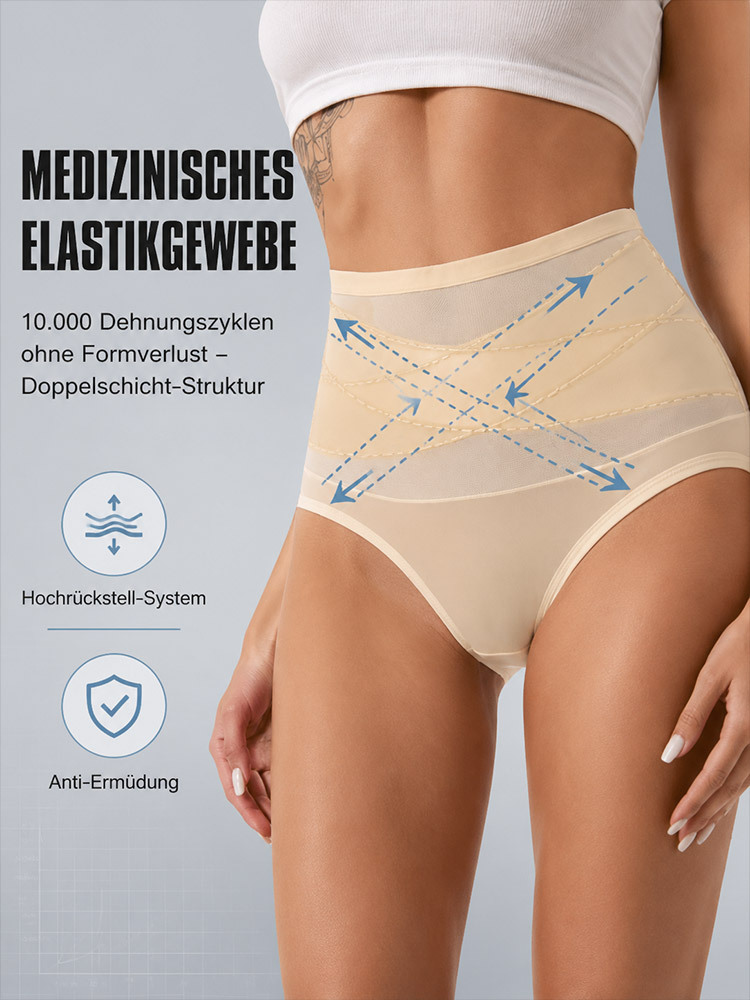 3D-Beckenkorrektur & Mikroskulptur-Miederhose – 99,97% Zink-Ionen Schutz [High-Tech Elastikgewebe]
