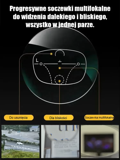 Koniec z wieloma parami okularów! 👓 Niemiecka technologia automatycznego ostrzenia dostosuje się do Twojego wzroku w sekundę. ✨ Widzisz wyraźnie z bliska i z daleka. 🪶 Ultralekkie, niezniszczalne i chronią przed niebieskim światłem. 