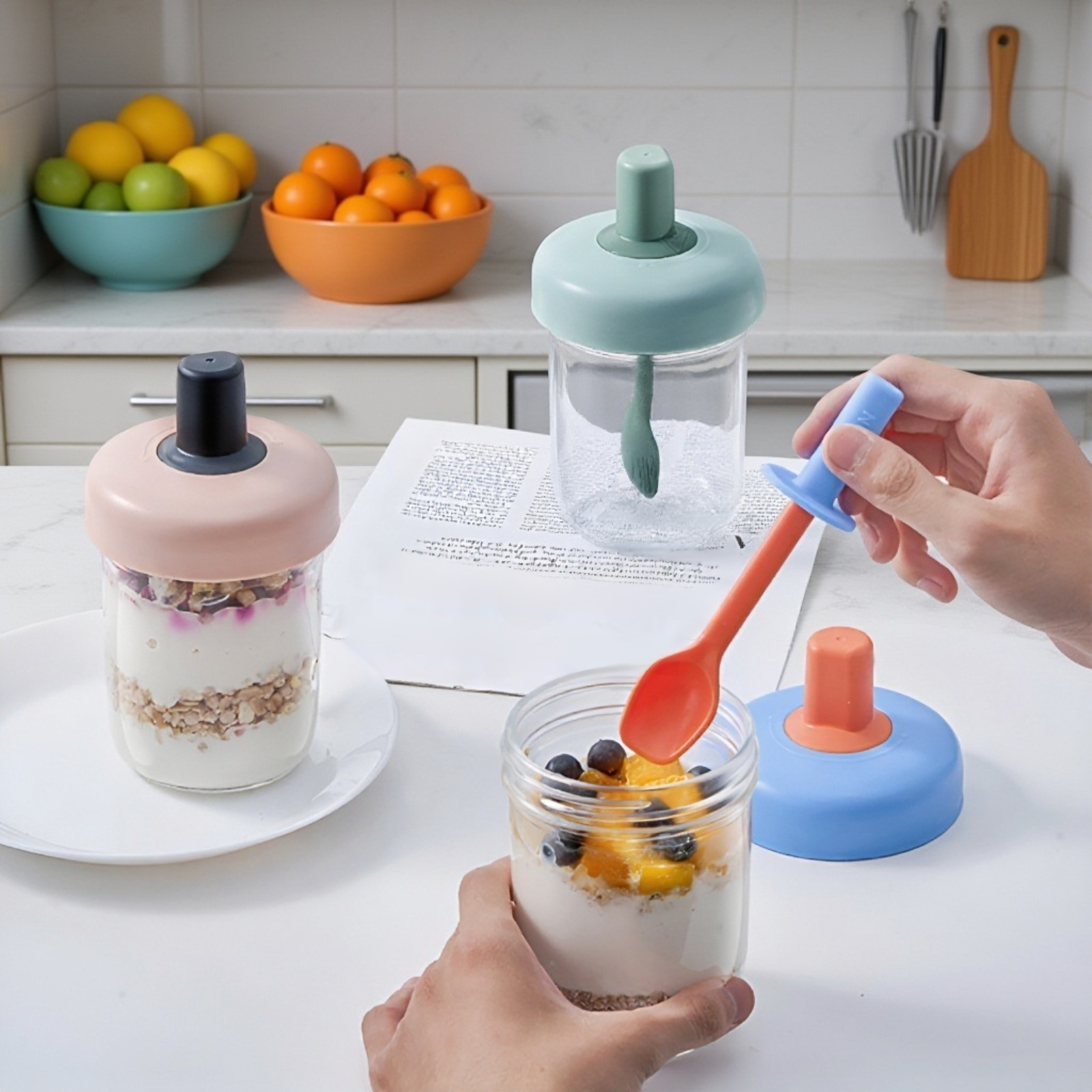 Przenośna szklanka na zdrowe przekąski