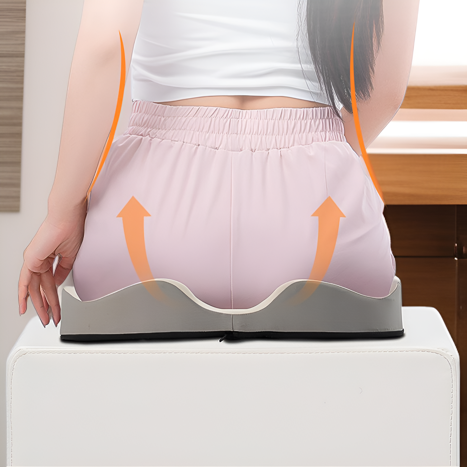 Ergonomiczna poduszka z bawełny na łóżku