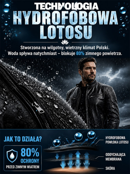【Najniższa cena roku!】Męska skórzana kurtka o fasonie slim z kołnierzem stojącym👔100% prawdziwa skóra owcza.