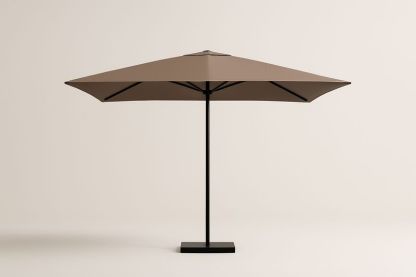 Ombrellone rettangolare in poliestere marrone 300x400x270 cm-Bellevivian