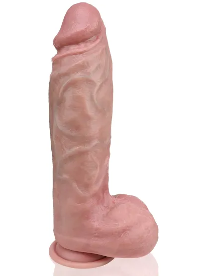Leo 9.72" x 2.24" Flesh Extra Real Feel Huge And Thick Anal Dildo