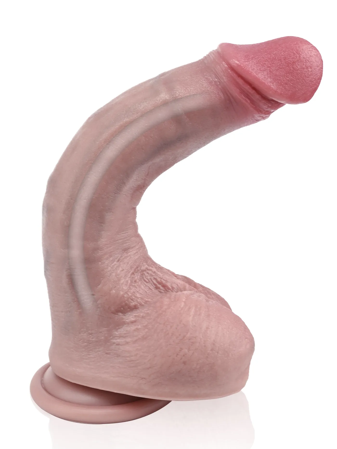 Barry 8.07" x 1.42" Lifelike Bendable Dildo With Metal Keel