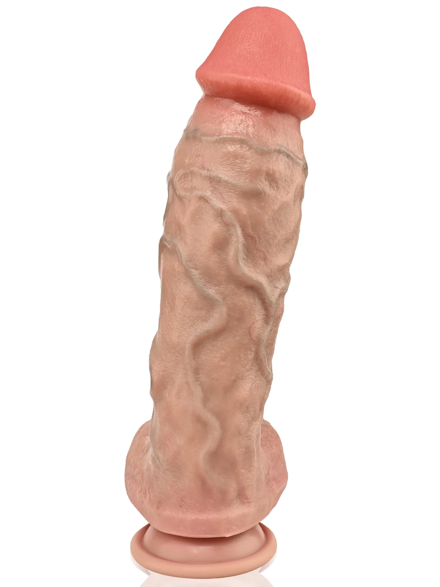 Diego 11.1" x 2.68" Flesh Extra Realistic Thick And Huge Dildo