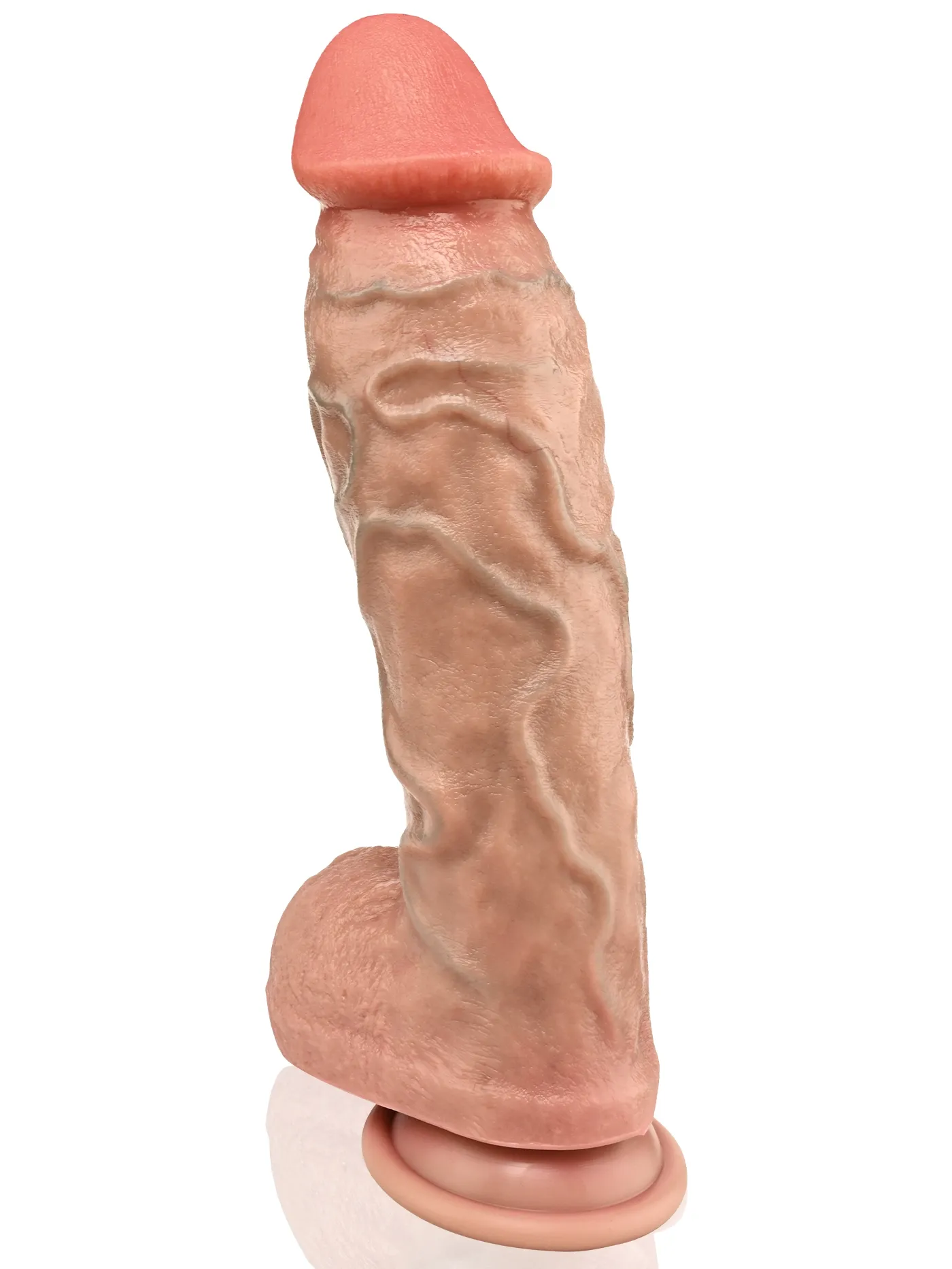 Diego 11.1" x 2.68" Flesh Extra Realistic Thick And Huge Dildo