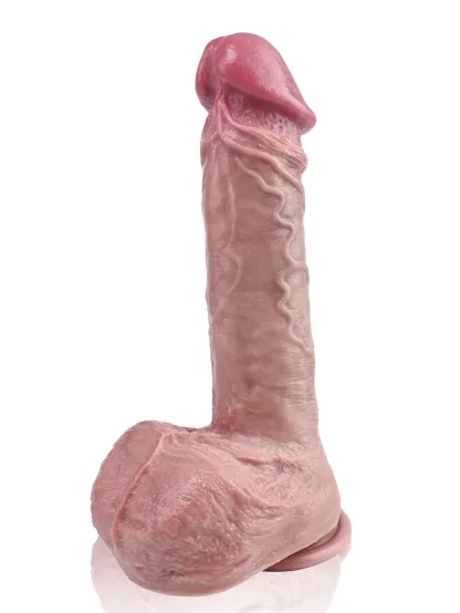 Devin 10.08" x 2.05" Flesh Most Realistic Huge Dildo With Sexy Glans