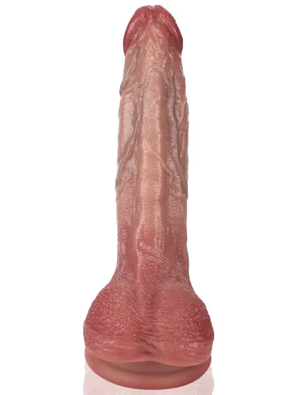 Pulse 6.77" x 3.7" Realistic Skin-Tone Vibrating & Telescoping Dildo